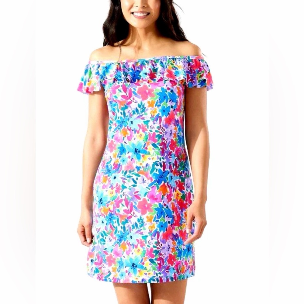 NWT Tommy Bahama Multicolor Floral Dress Women’s 
Size: L